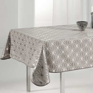 Vlekbestendig tafelkleed Glitz & glam taupe