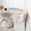 Vlekbestendig tafelkleed Beige spiraal