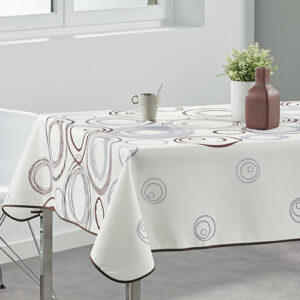 Vlekbestendig tafelkleed Beige bruine cirkel