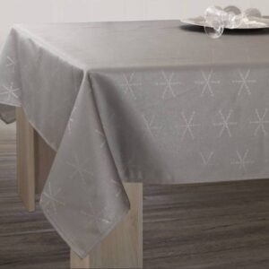 Vlekbestendig tafelkleed Lurex grijs